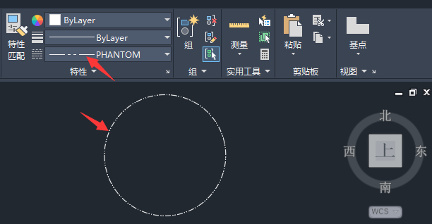 cad2016画虚线怎么画